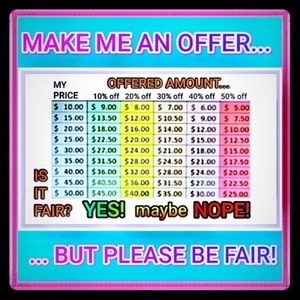 Please make reasonable offers